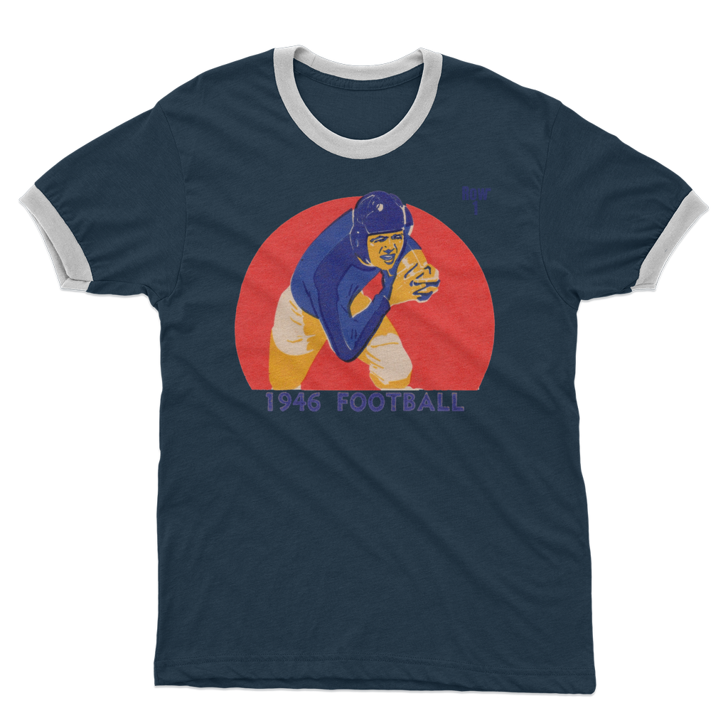 1946 Football Row 1 Adult Ringer T-Shirt