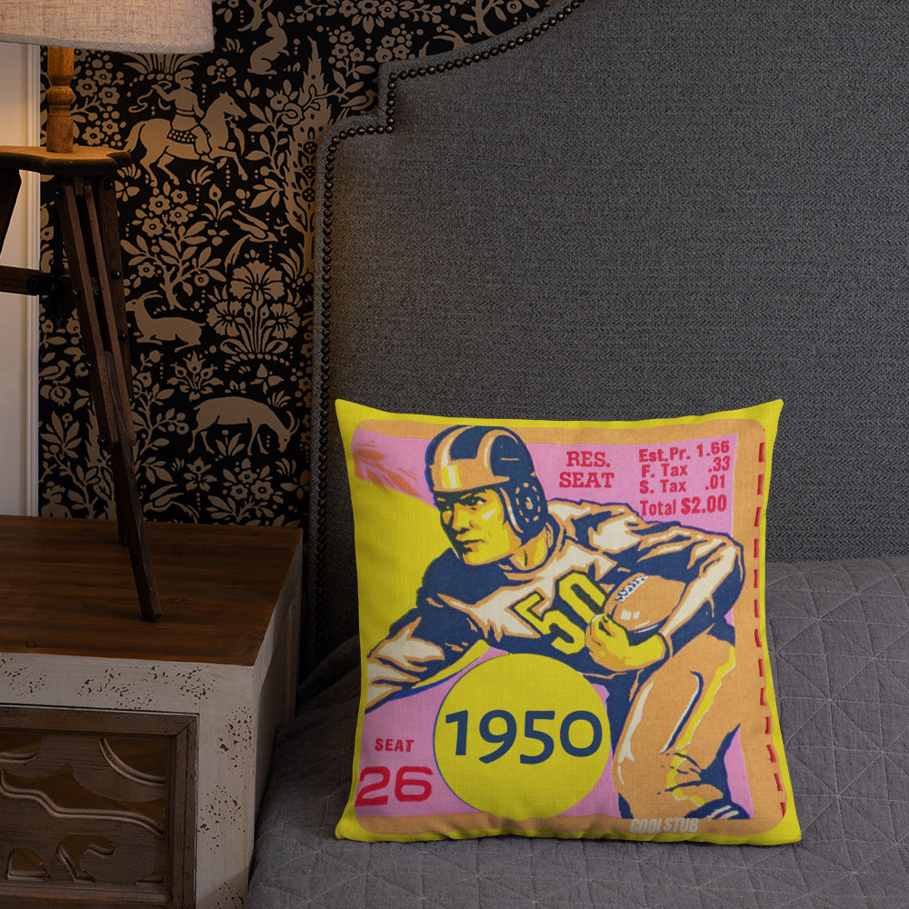 '50 Football Runner Premium Pillow
