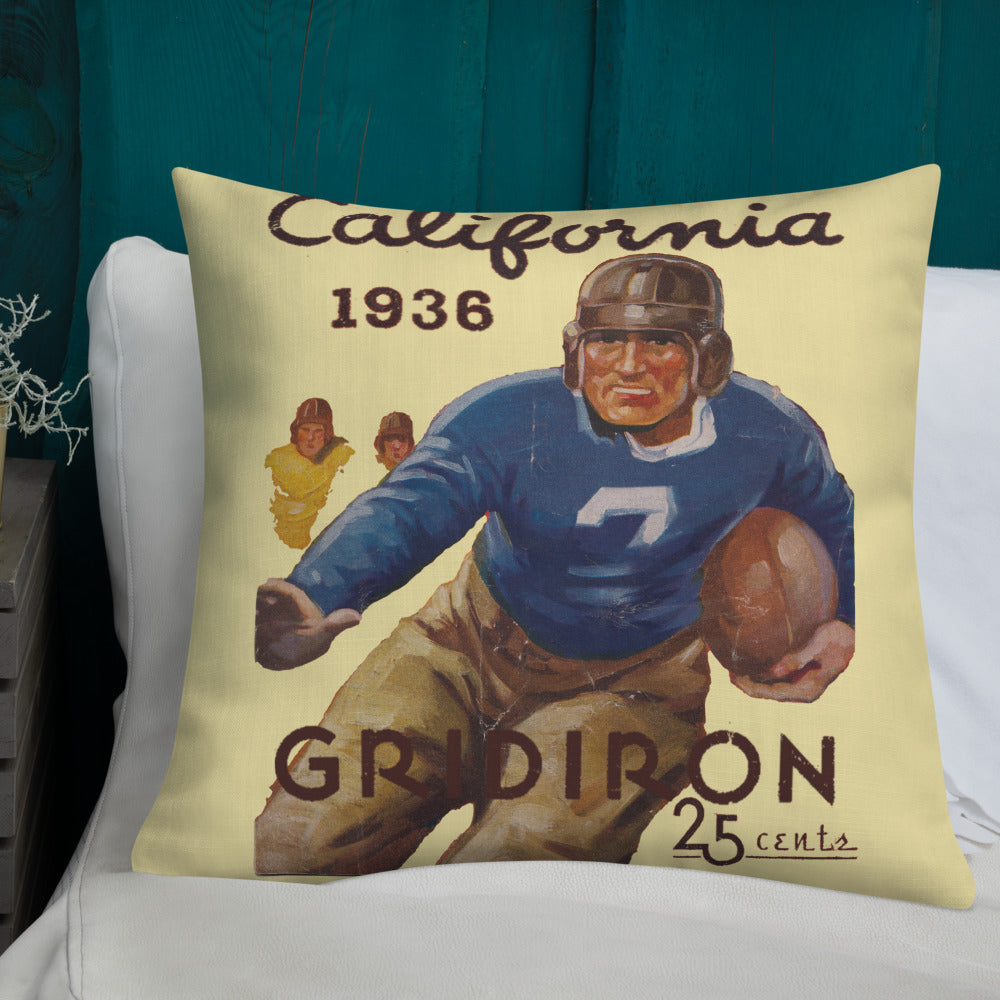 California Gridiron Premium Pillow (1936)