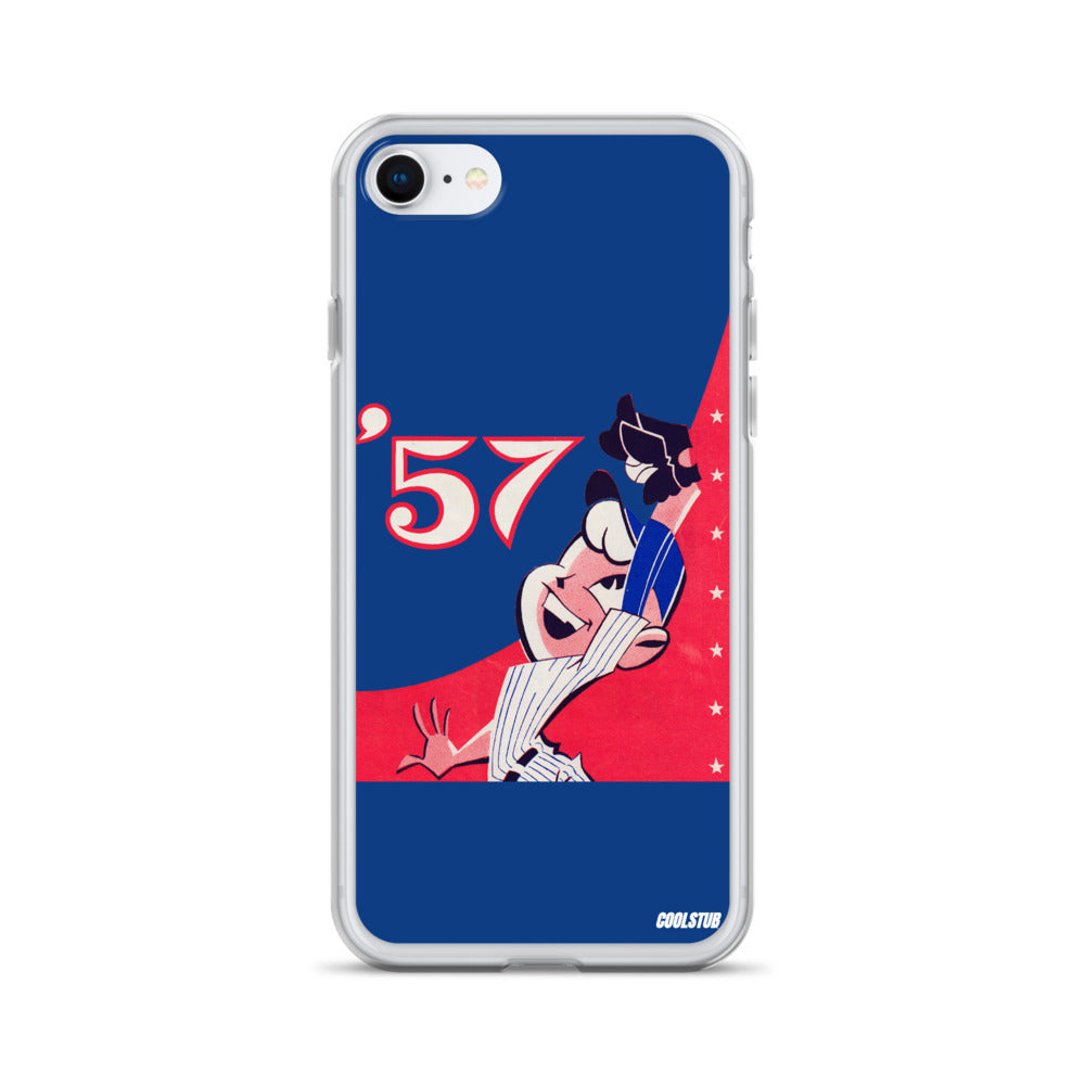 '57 Baseball Grab iPhone Case