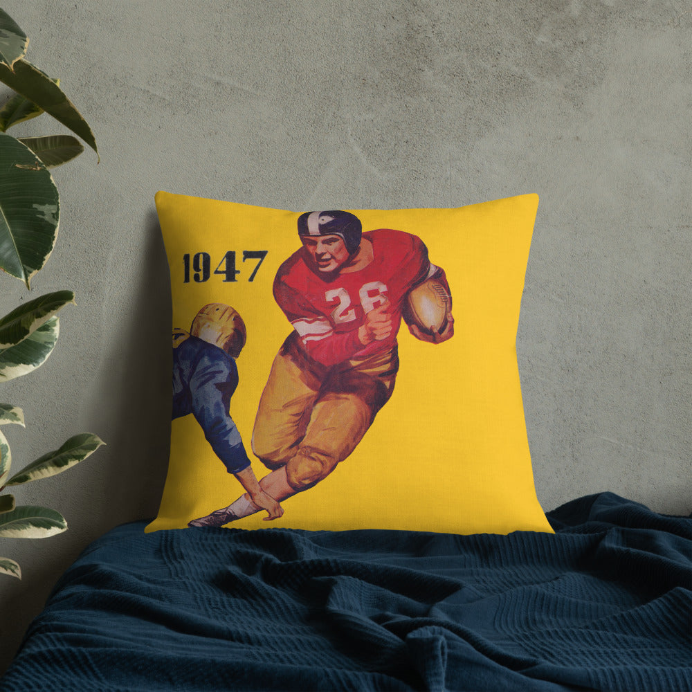 '47 Football Flash Football Art Premium Pillow