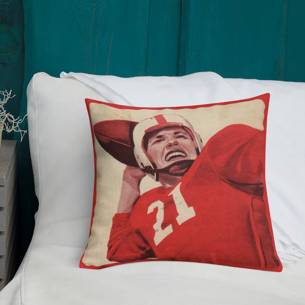 1950's Quarterback Premium Pillow