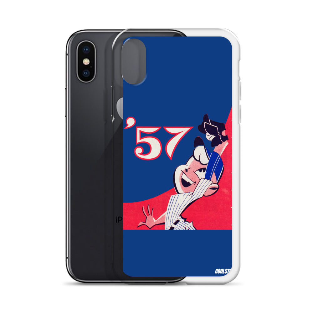 '57 Baseball Grab iPhone Case