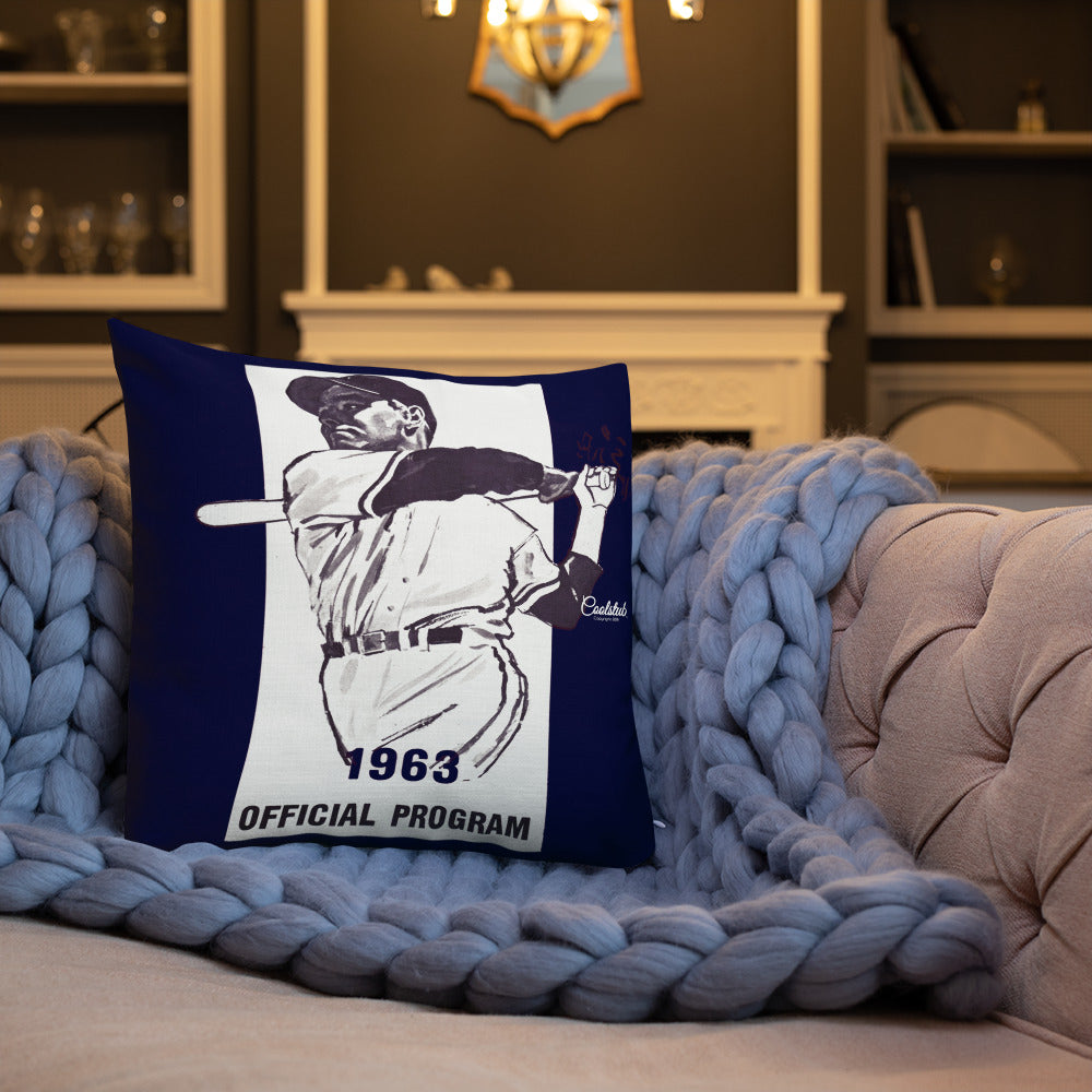 1963 Baseball Program All-Over Print Premium Pillow Case w/ stuffing