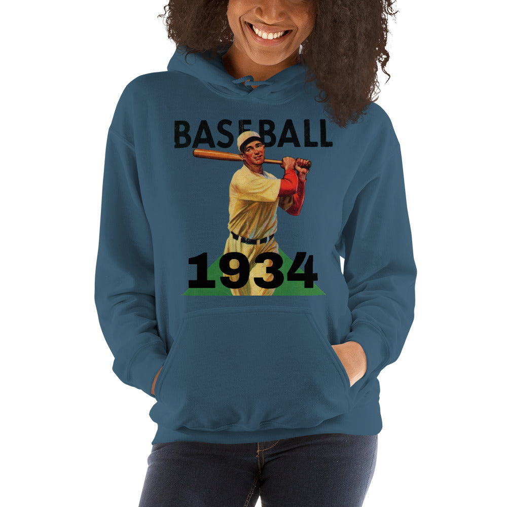 1934 Home Run Swing Unisex Hoodie