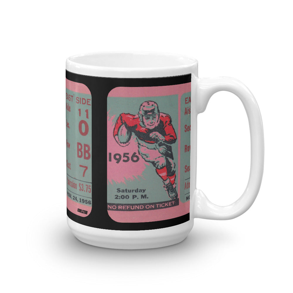 1956 Football Ticket Stub Mug