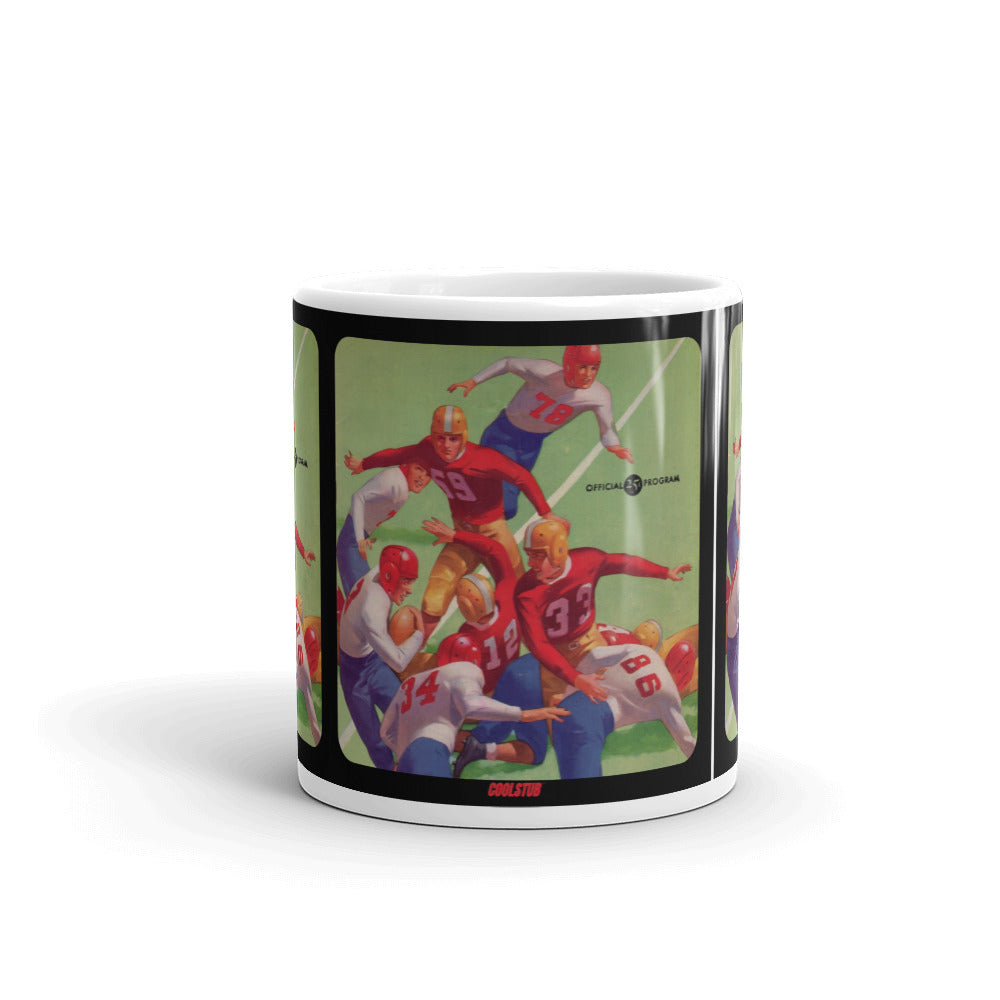 1945 Football Program Art Mug