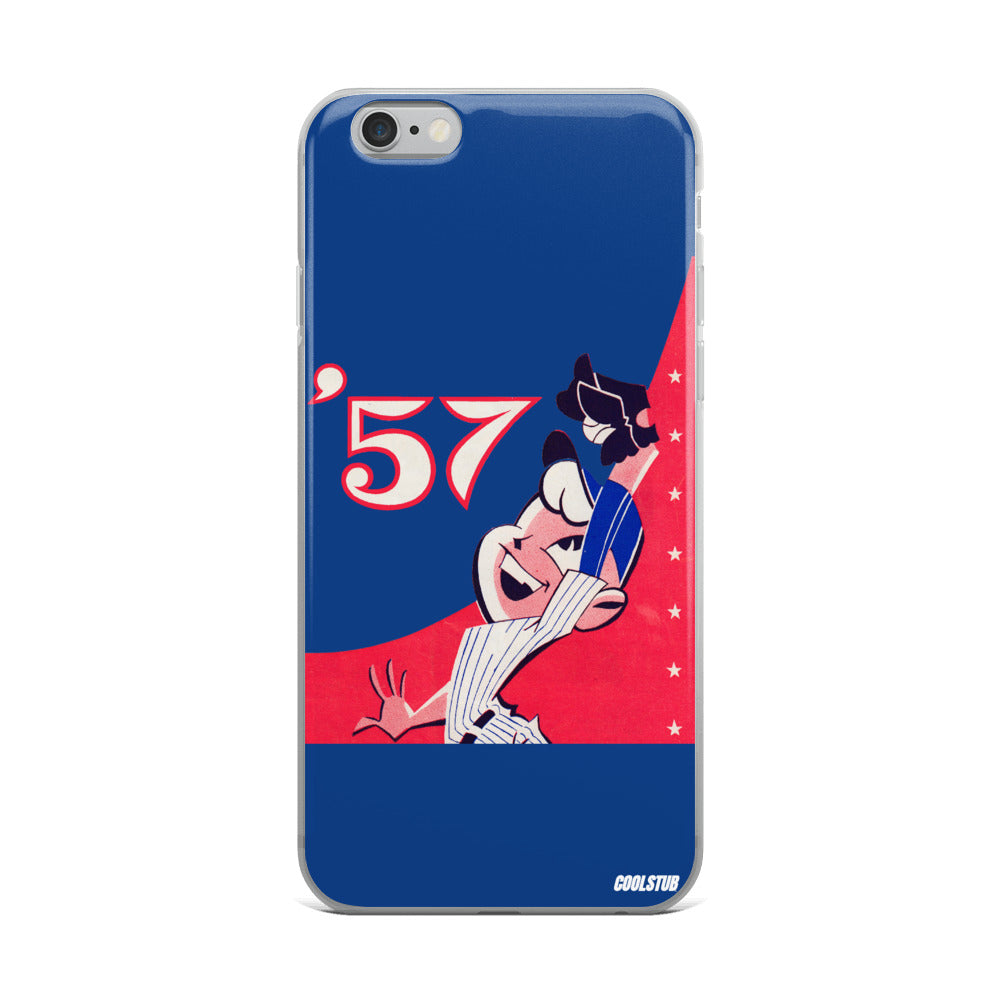 '57 Baseball Grab iPhone Case