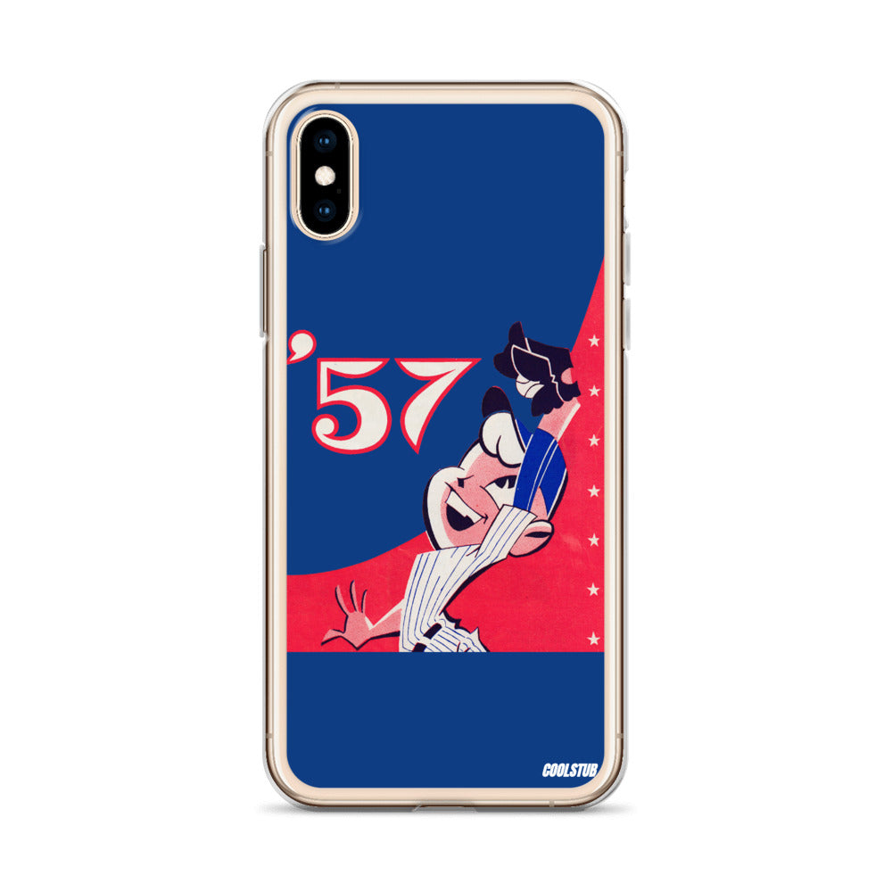 '57 Baseball Grab iPhone Case