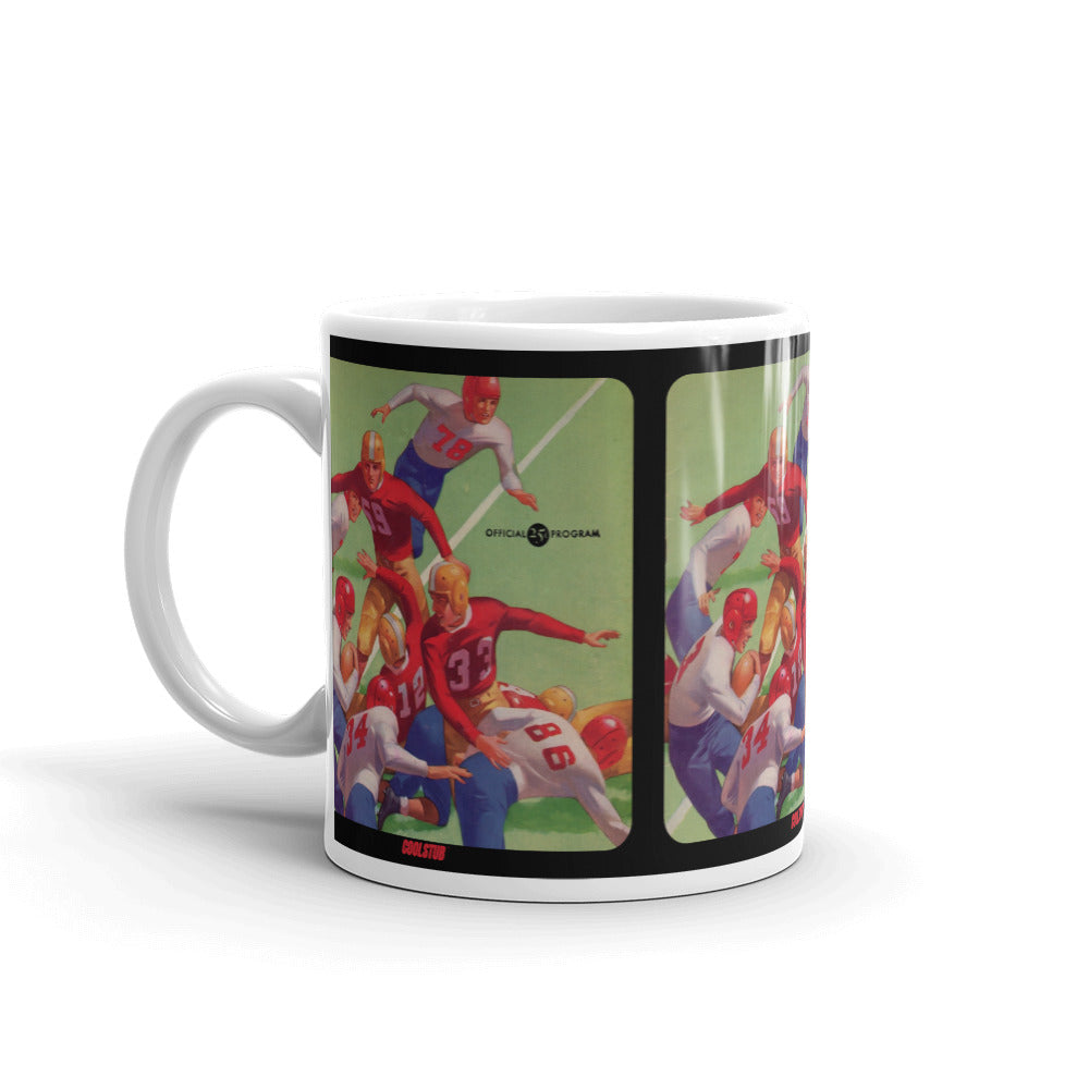 1945 Football Program Art Mug