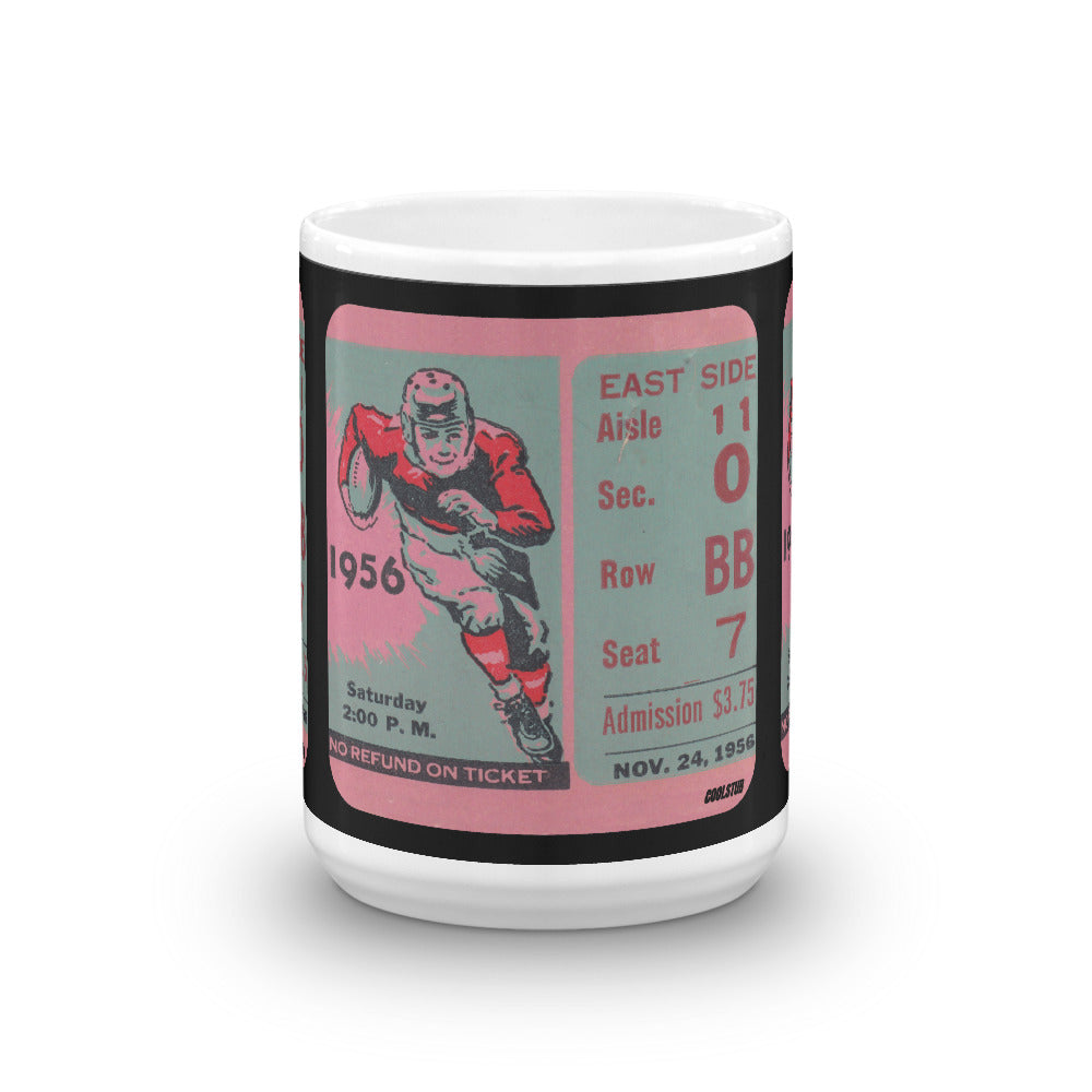 1956 Football Ticket Stub Mug