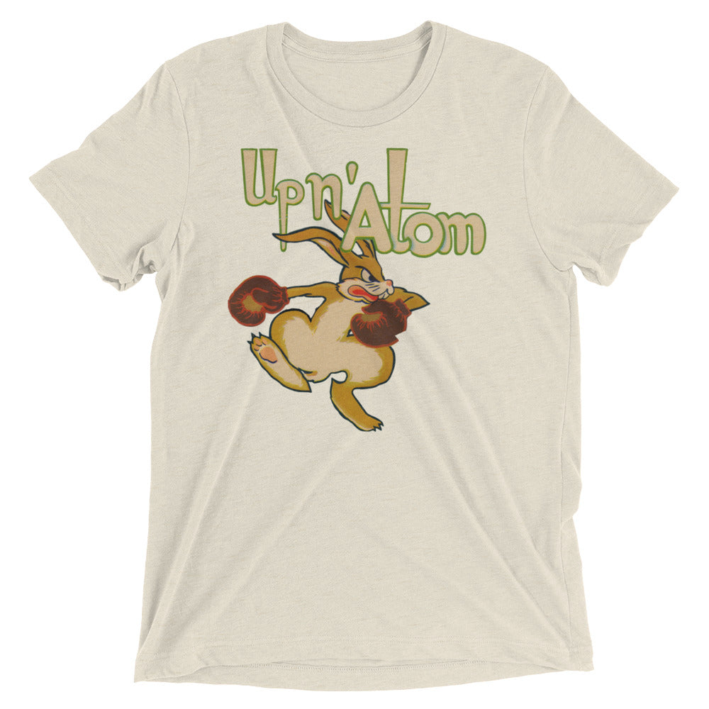 "Up N' Atom" 1940's Boxing Rabbit short sleeve t-shirt by Coolstub™