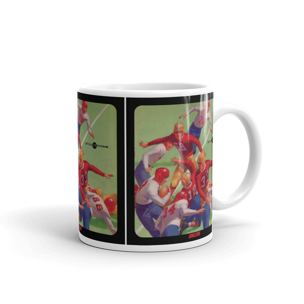 1945 Football Program Art Mug