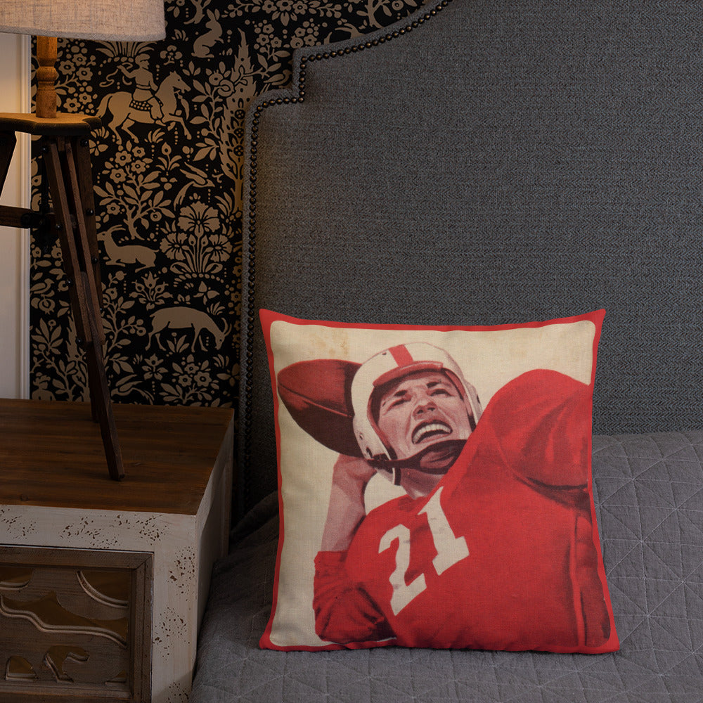 1950's Quarterback Premium Pillow