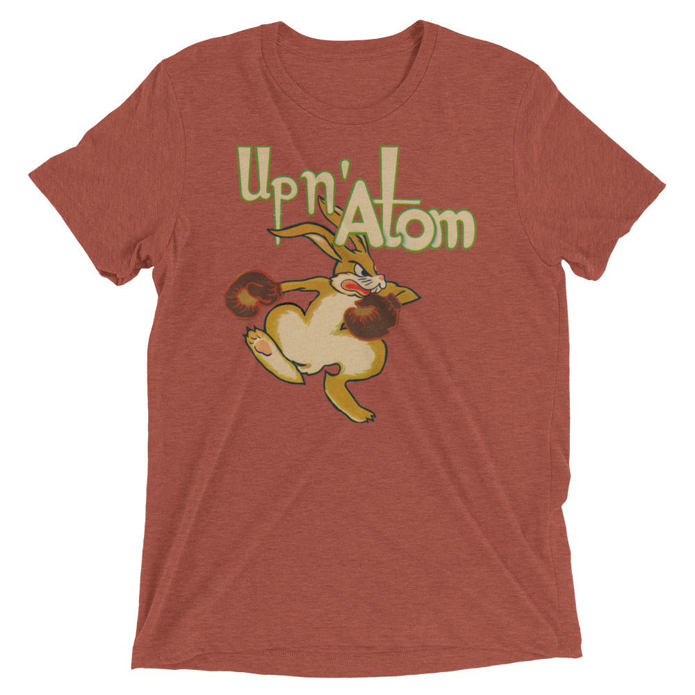 "Up N' Atom" 1940's Boxing Rabbit short sleeve t-shirt by Coolstub™