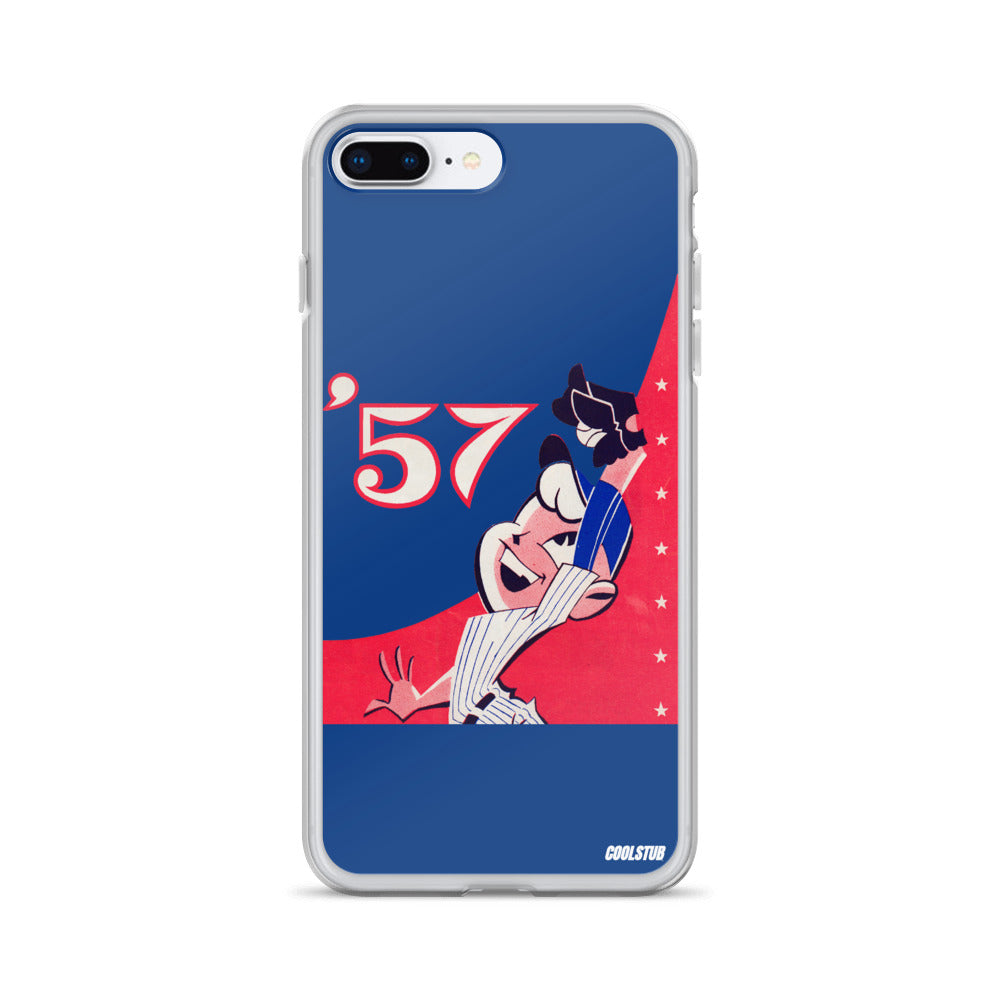 '57 Baseball Grab iPhone Case