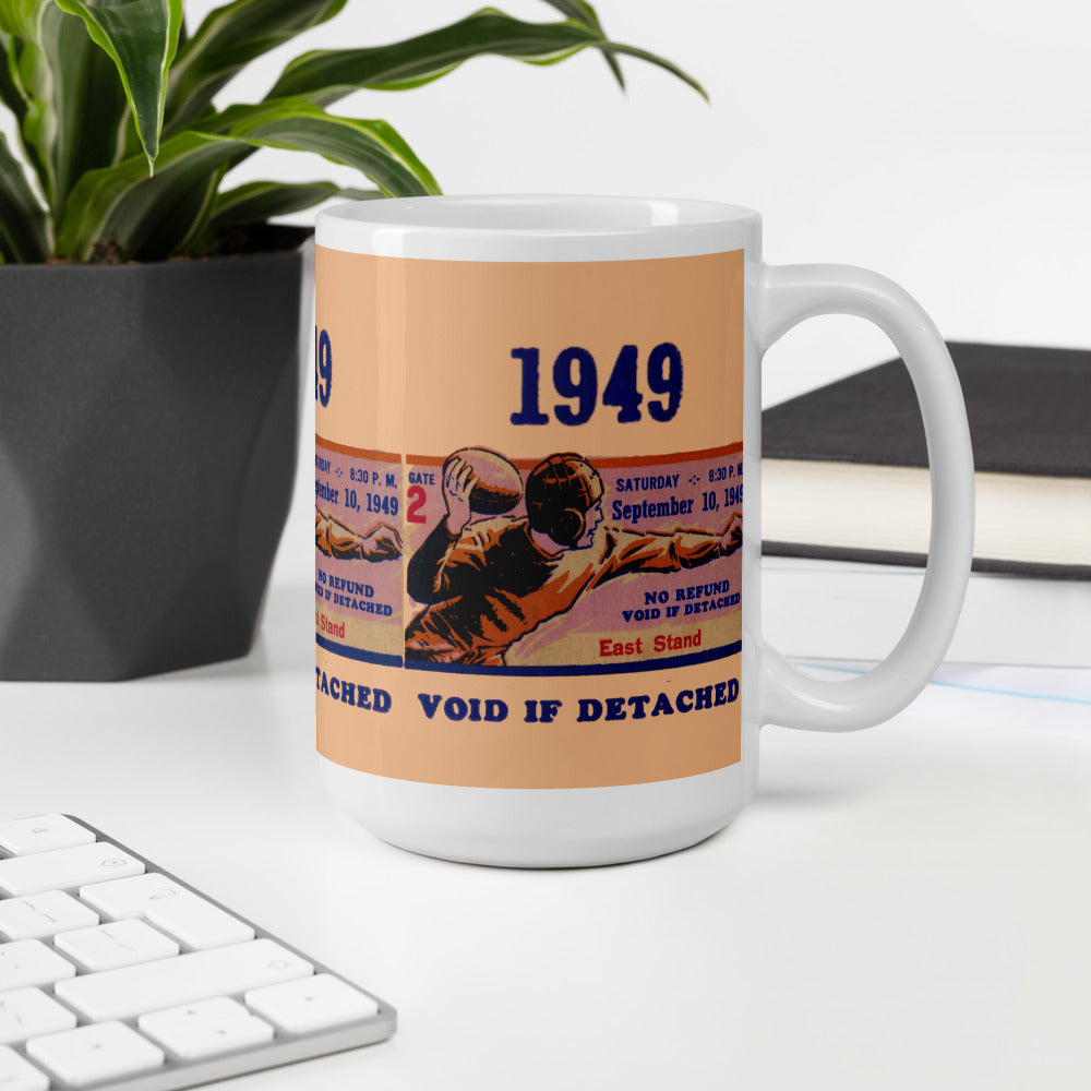 1949 Football Ticket Stub Mug