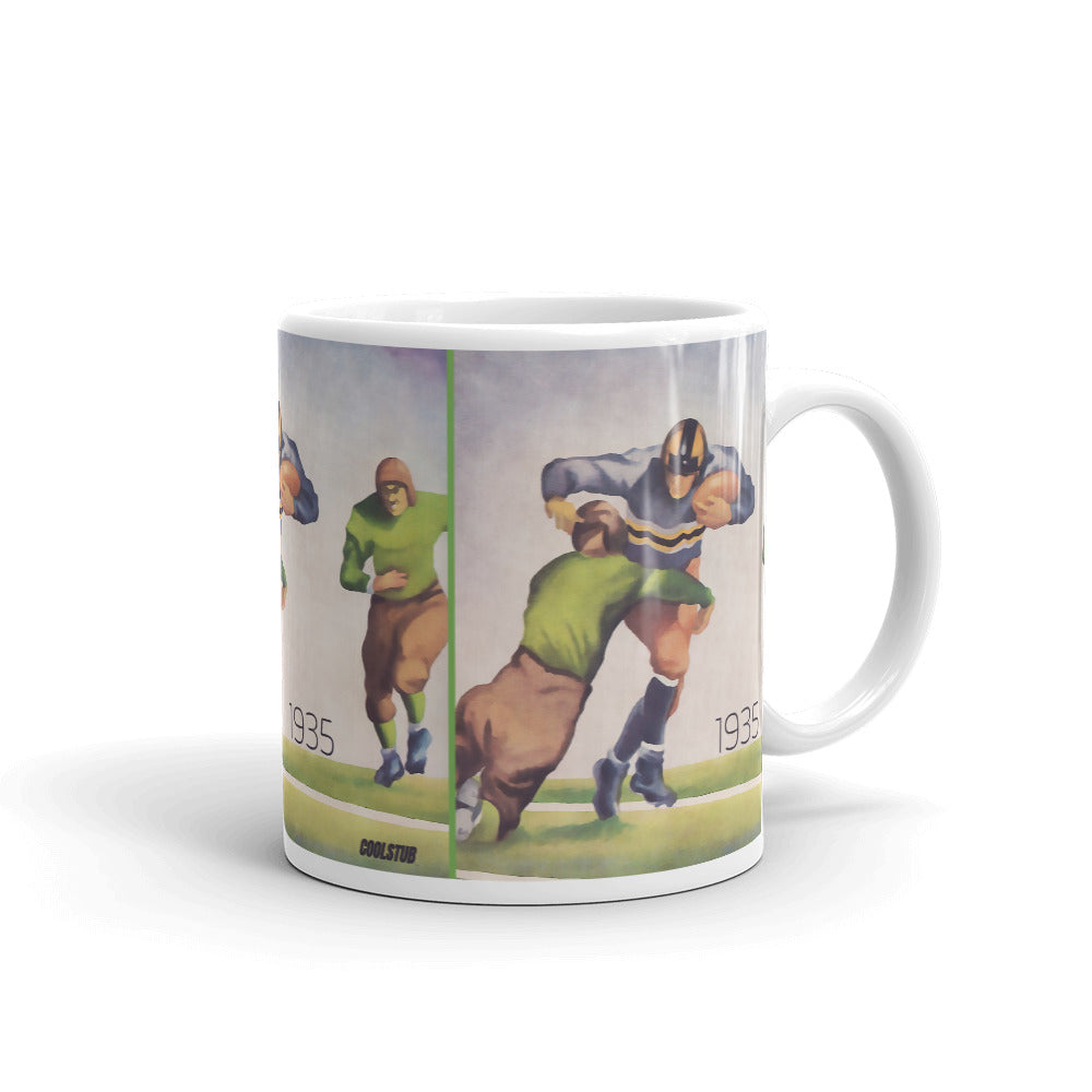 1935 Football Watercolor Art Mug