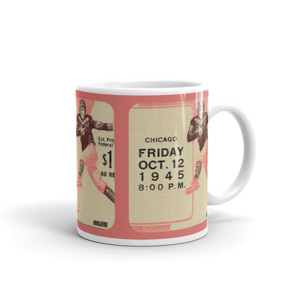 1943 Football Ticket Stub Mug