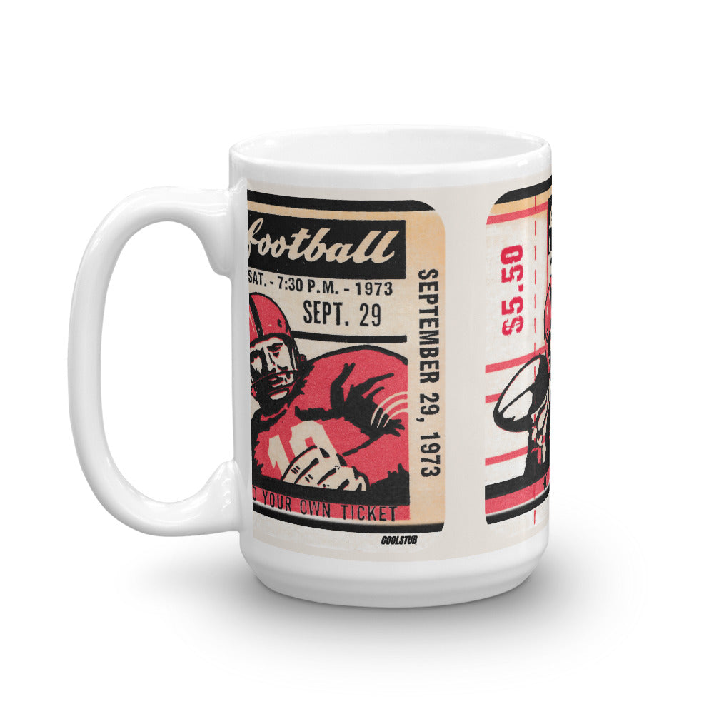 1973 Football Ticket Mug