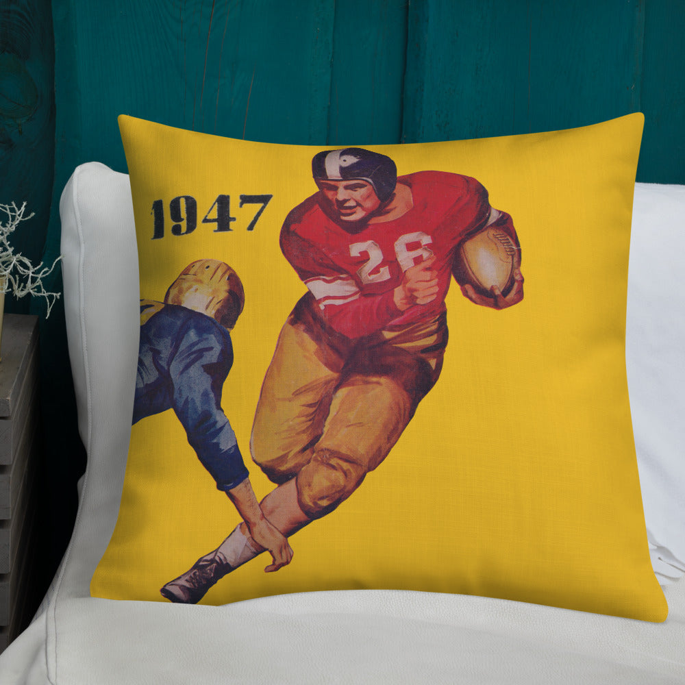 '47 Football Flash Football Art Premium Pillow