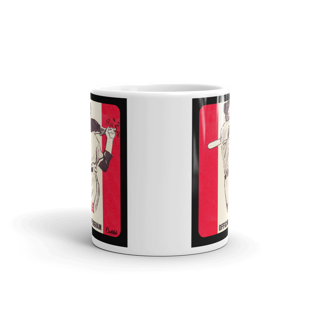 1963 Baseball Program White Glossy Mug