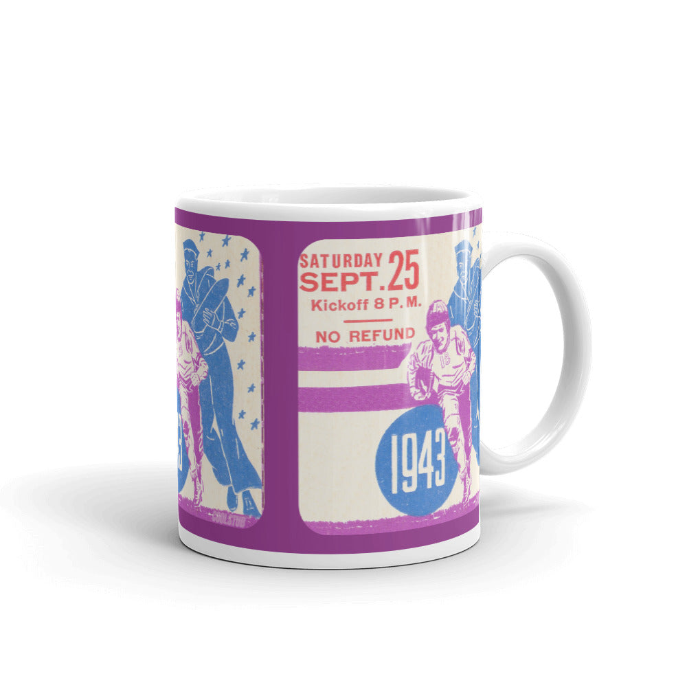 1943 Football Ticket Stub Mug