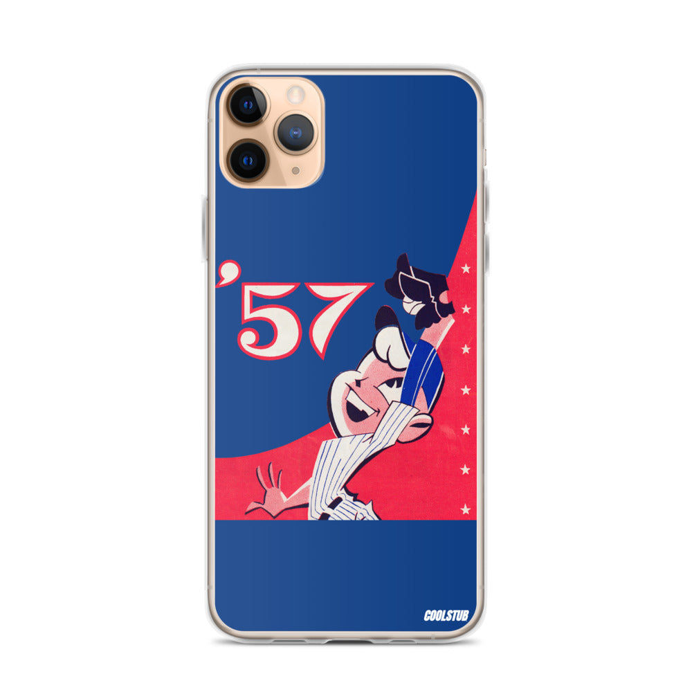 '57 Baseball Grab iPhone Case