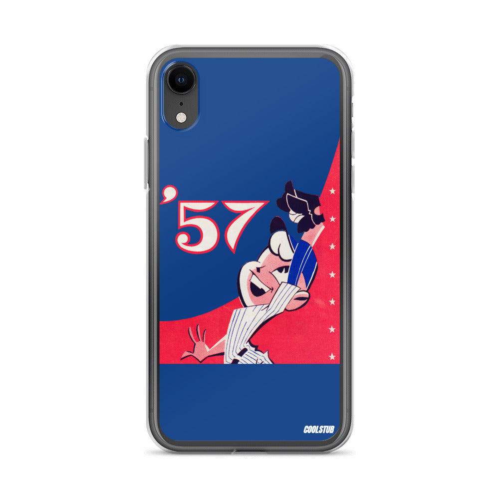 '57 Baseball Grab iPhone Case