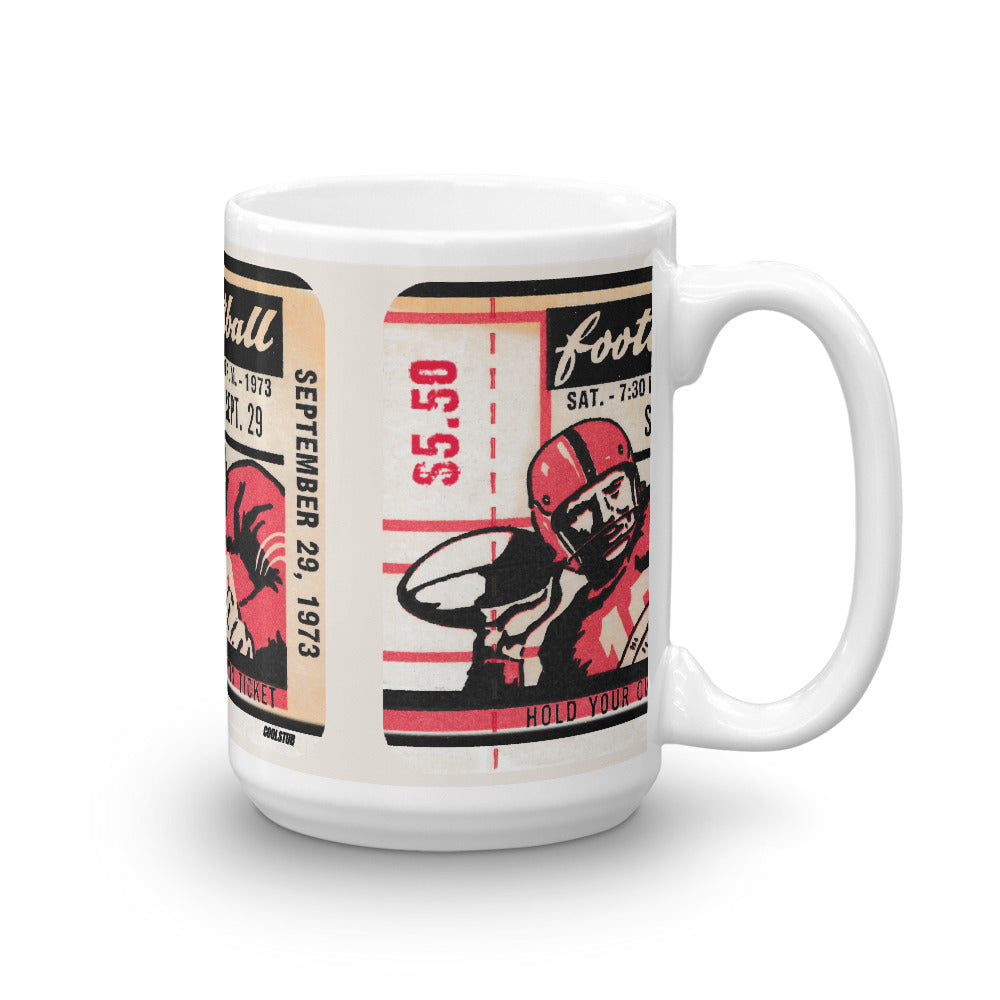 1973 Football Ticket Mug