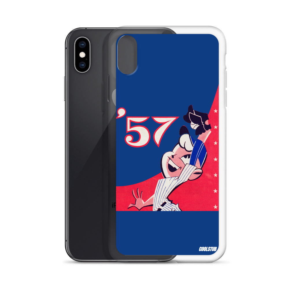 '57 Baseball Grab iPhone Case