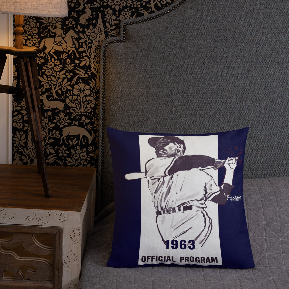 1963 Baseball Program All-Over Print Premium Pillow Case w/ stuffing
