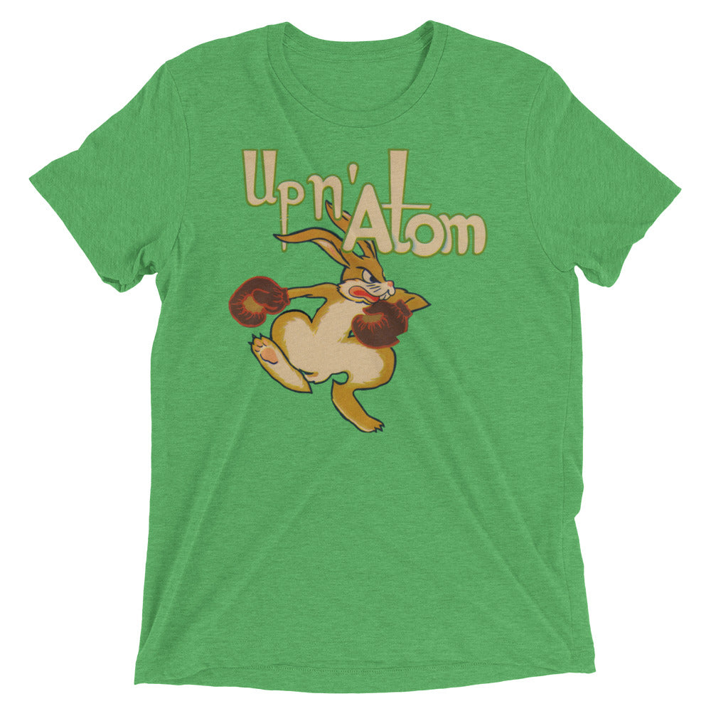 "Up N' Atom" 1940's Boxing Rabbit short sleeve t-shirt by Coolstub™