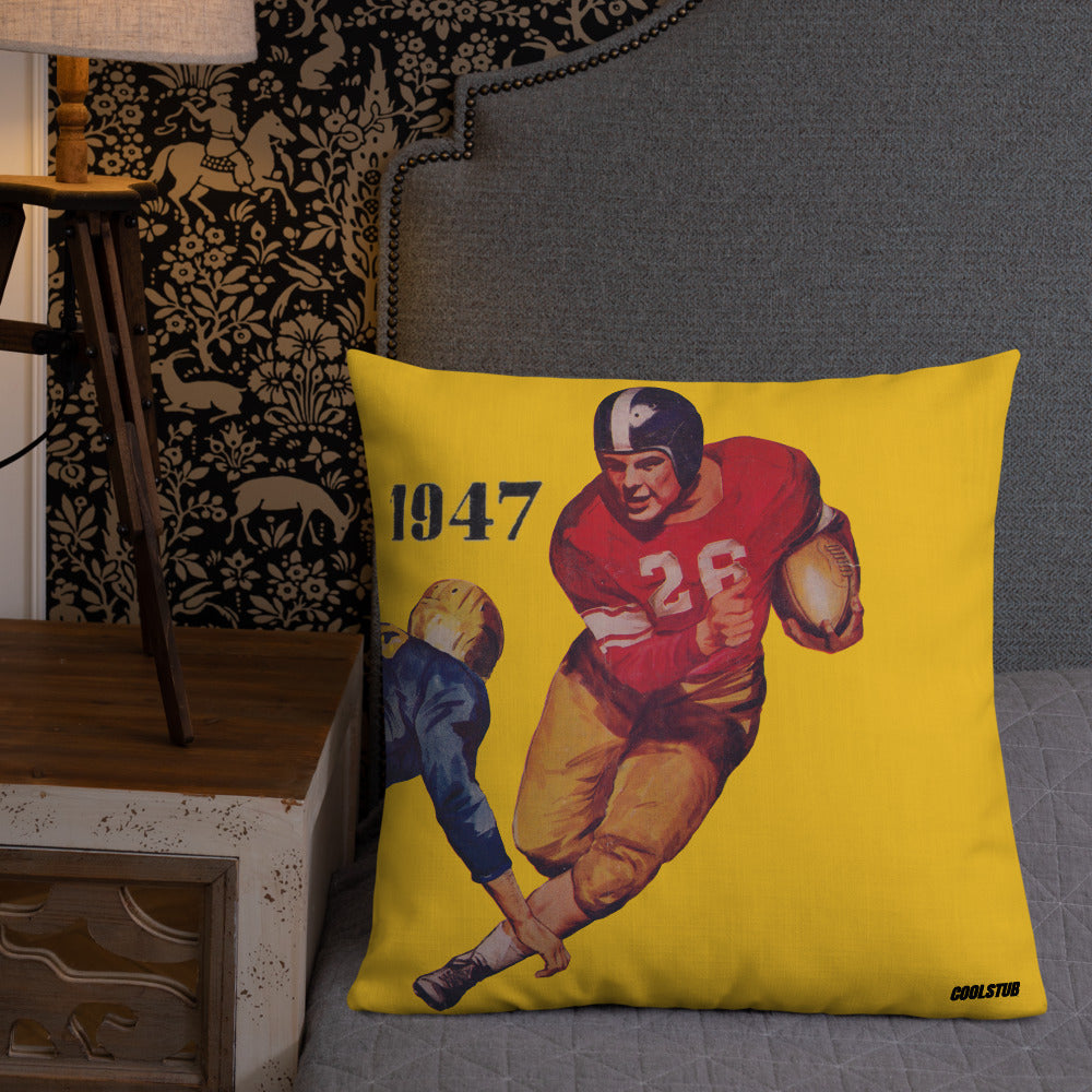 '47 Football Flash Football Art Premium Pillow