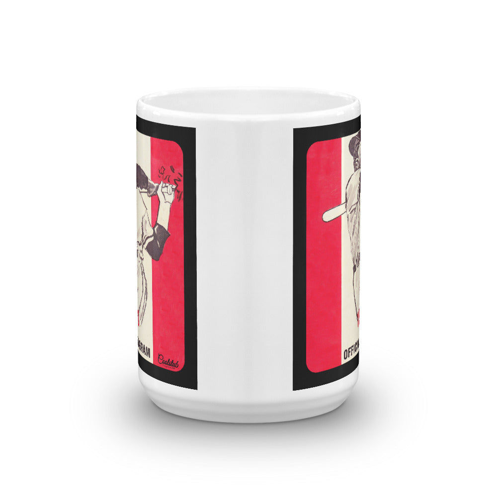1963 Baseball Program White Glossy Mug