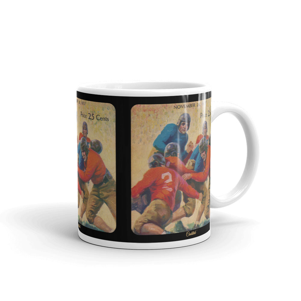 Vintage Football Program Art Mug