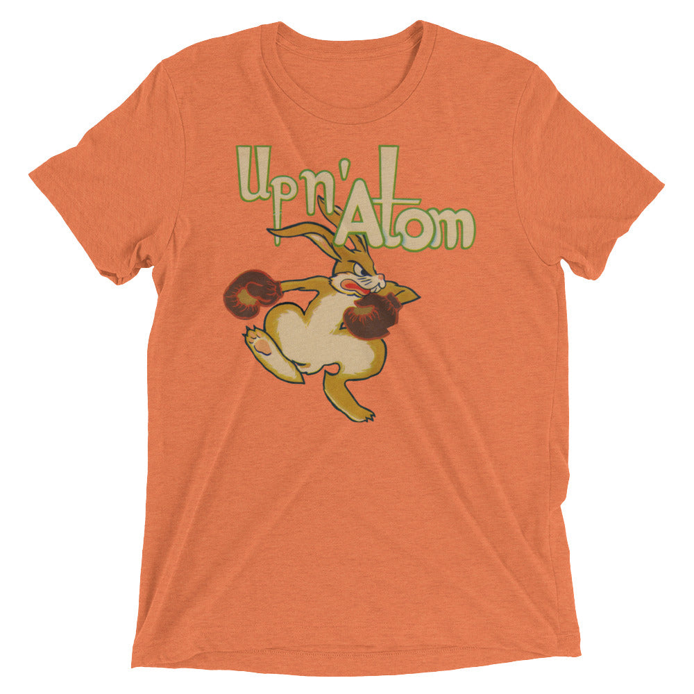 "Up N' Atom" 1940's Boxing Rabbit short sleeve t-shirt by Coolstub™