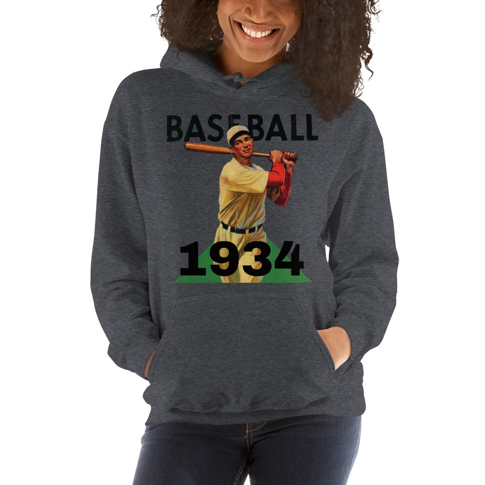 1934 Home Run Swing Unisex Hoodie