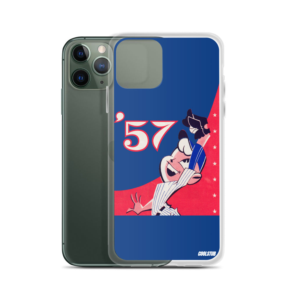 '57 Baseball Grab iPhone Case