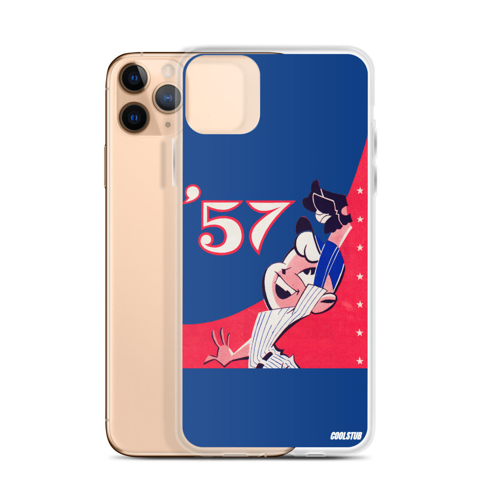 '57 Baseball Grab iPhone Case