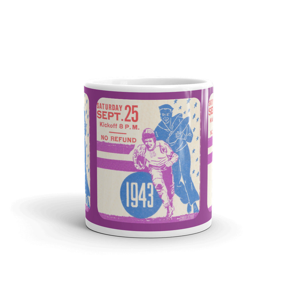 1943 Football Ticket Stub Mug