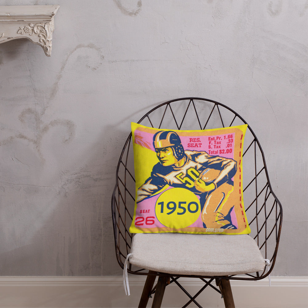 '50 Football Runner Premium Pillow