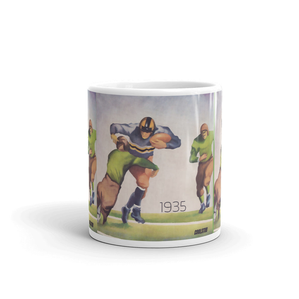 1935 Football Watercolor Art Mug