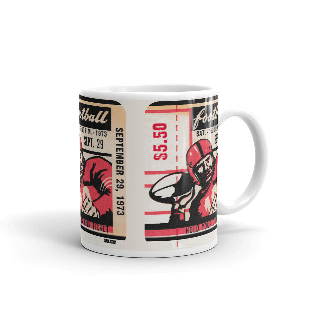 1973 Football Ticket Mug