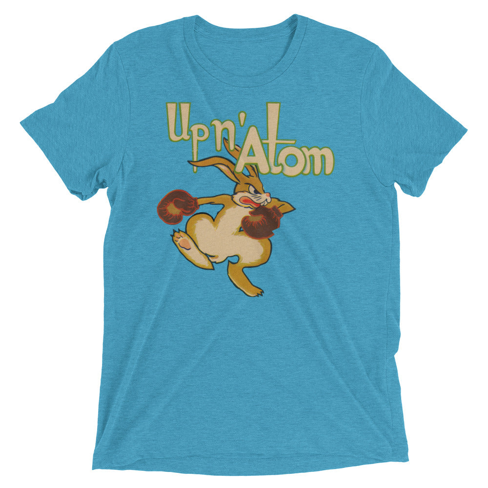 "Up N' Atom" 1940's Boxing Rabbit short sleeve t-shirt by Coolstub™