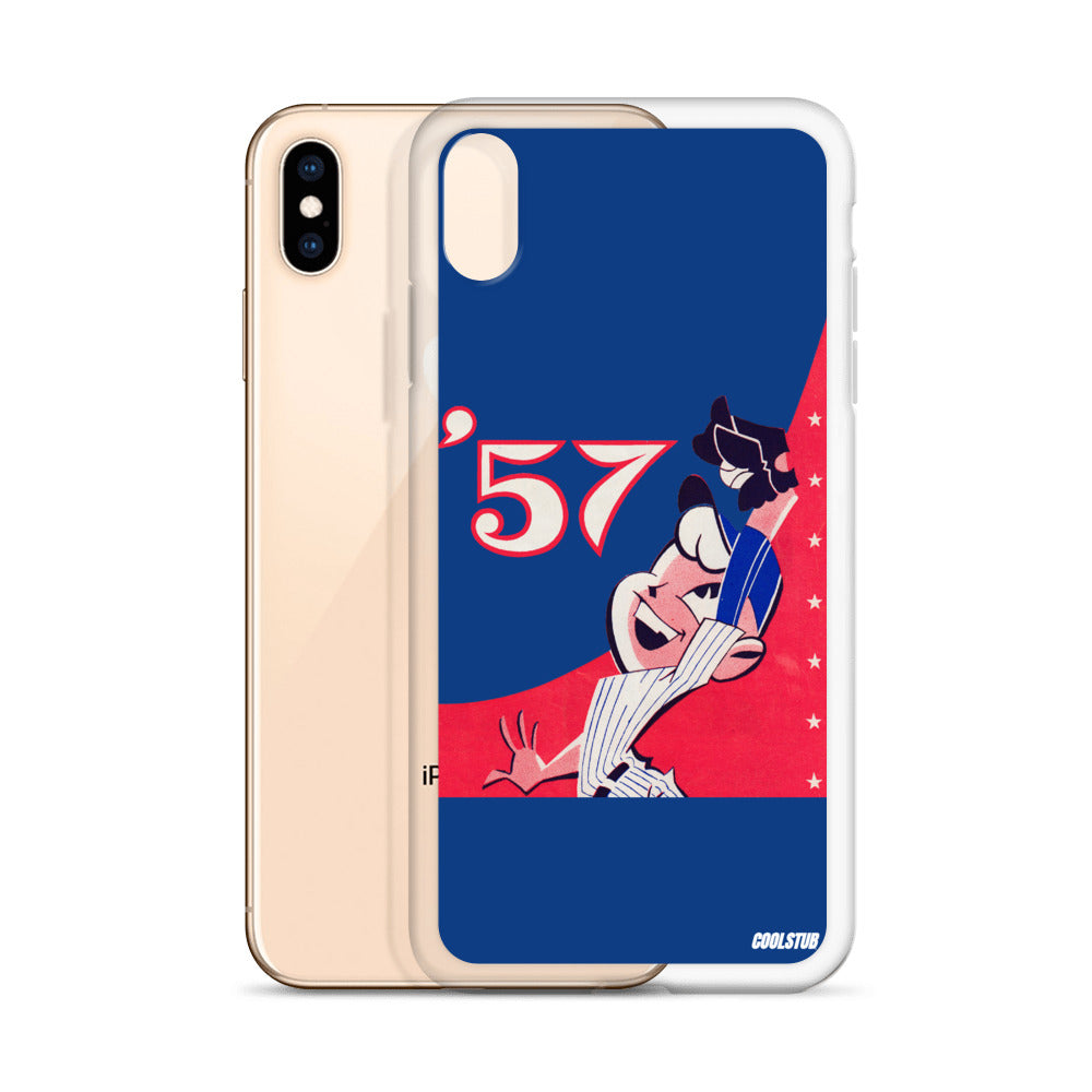 '57 Baseball Grab iPhone Case