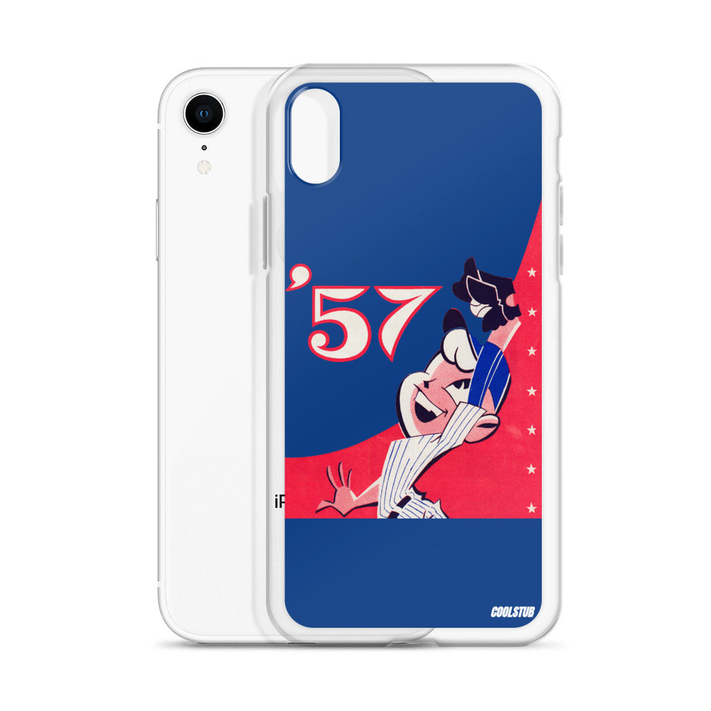 '57 Baseball Grab iPhone Case