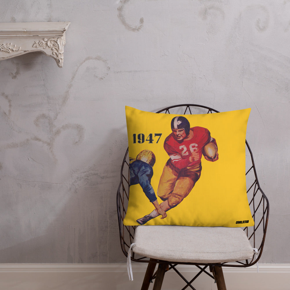 '47 Football Flash Football Art Premium Pillow
