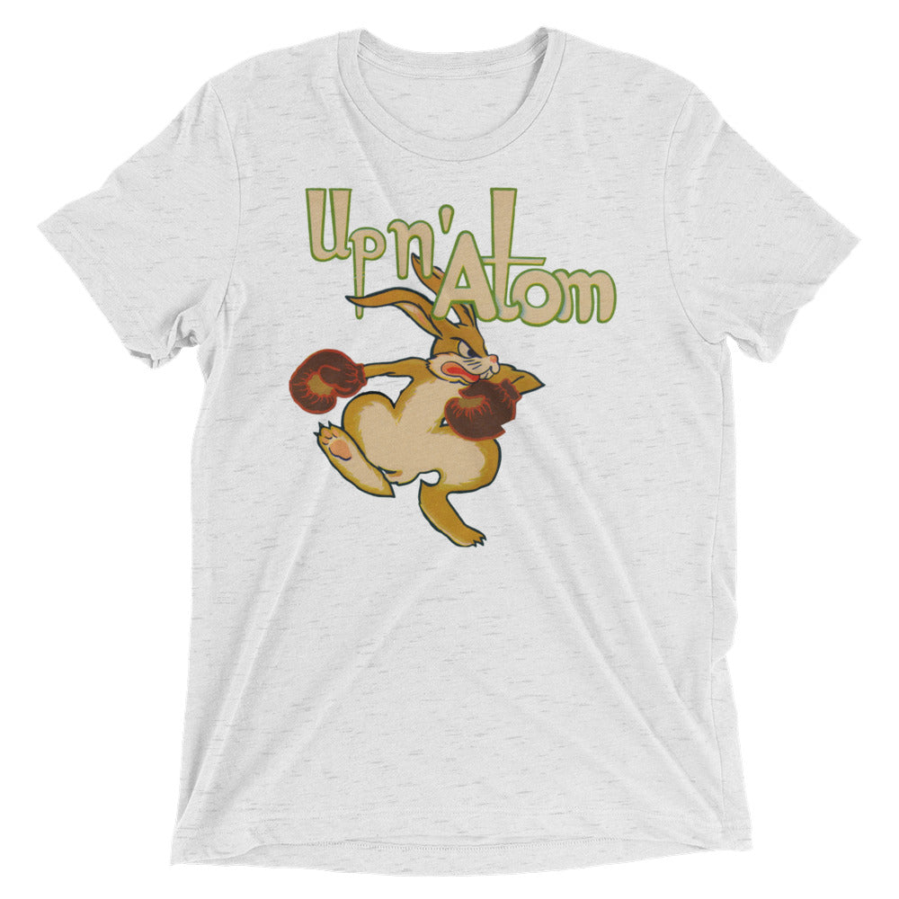 "Up N' Atom" 1940's Boxing Rabbit short sleeve t-shirt by Coolstub™