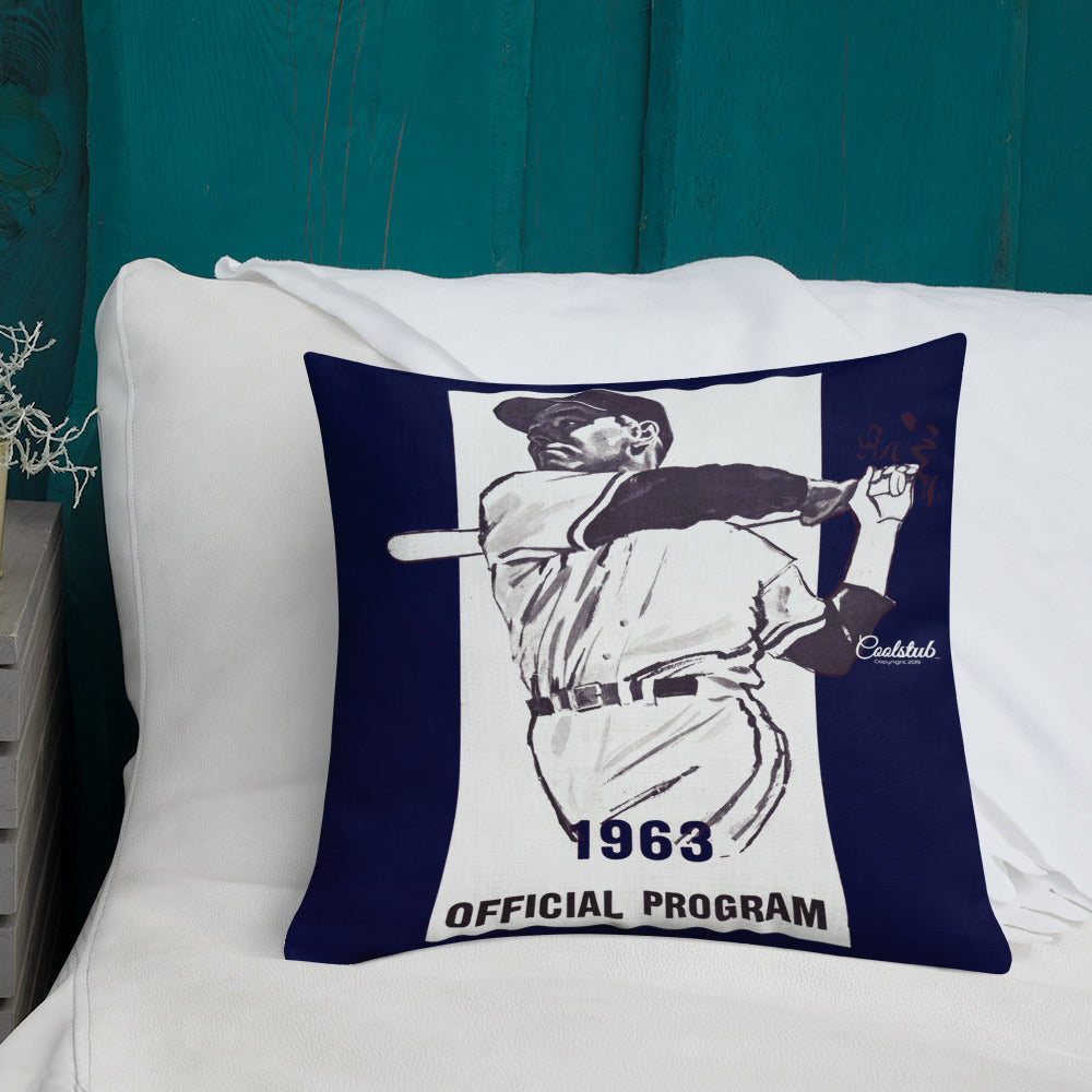 1963 Baseball Program All-Over Print Premium Pillow Case w/ stuffing